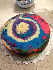 tye dye cake